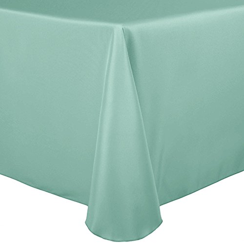 Ultimate Textile 60 x 84-Inch Oval Polyester Tablecloth, Mint