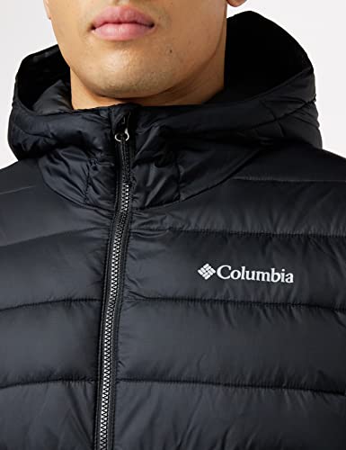 Columbia Jaqueta masculina com capuz Buck Butte, preta, média