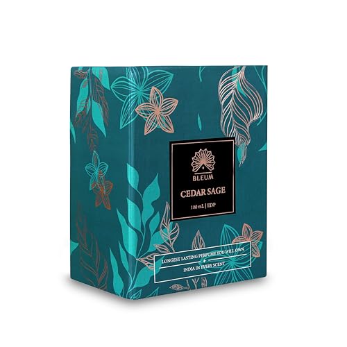 Image of BLEUM Cedar Sage | 100 mL | Unisex Men Women | Long Lasting Amber Wood Perfume Fragrance Scent | 25% EDP Eau De Parfum (Amber Wood)