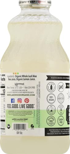Miniatura 3 de Lakewood Jugo de hoja de aloe vera orgánico 32 onzas