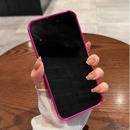 Coque iPhone 15 rose vif girly pour filles et femmes - 7