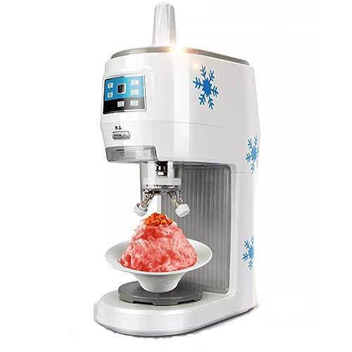 Máquina para raspar hielo Trituradora de hielo eléctrica Máquina de cono de nieve Trituradora de hielo y máquina de hielo raspado, Molinillo de hielo de verano Máquina de afeitar de hielo eléctrica, S