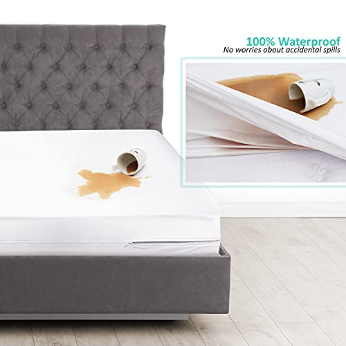 Nestl NB-PME-K Premium Microfiber Zippered Mattress Encasement thumb #2
