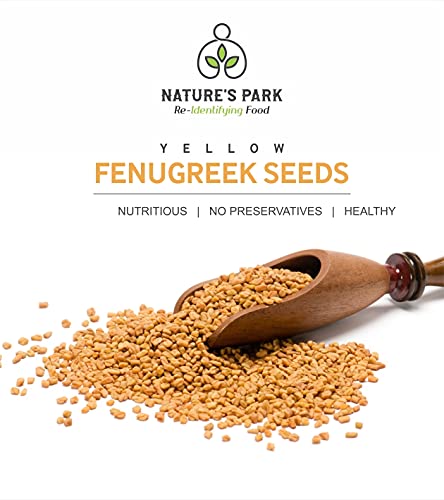 Image of Nature's Park Fenugreek Seeds Yellow (Peeli Dana Methi) in Pet Jar (170 gm)