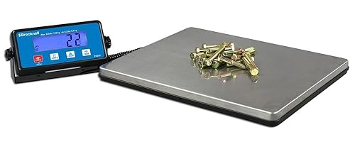 Miniatura 6 de Brecknell Báscula postal para paquetes y envíos de servicio pesado PS330, capacidad de 330 libras, pantalla LCD, uso comercial, industrial y de