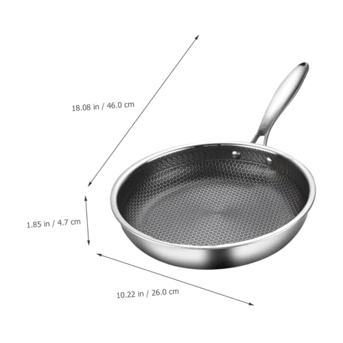 Wok de acero inoxidable con inducción y diseño de panal miniatura 2