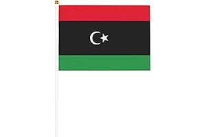 Mini Libyan Flags for Tabletop and Classroom Use