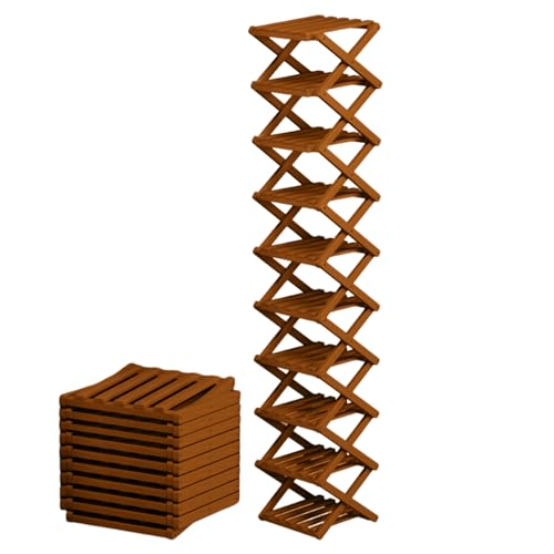 Zapatero Plegable | Soporte de Almacenamiento Multicapa para Zapatos | Solución de Almacenamiento Para Ropa de Pie Ahorro de Espacio,Adecuado Para Pasillo Dormitorio Armario Pasillo Garaje Lavadero
