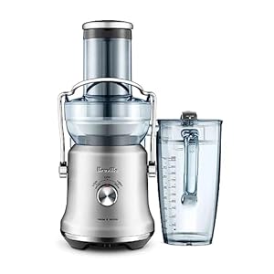 Breville BJE530BSS1BUS1 Juice Fountain Cold SL BJE530BBS1BUS1, acero inoxidable cepillado, 1000 W, 70 onzas, plateado