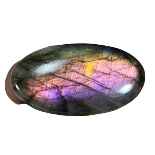 Labradorite violette rare ovale de 39mm pour bijoux haut de gamme uniques