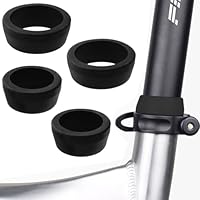 YAPKOLV 4 Stück Fahrradsattelstütze Silikonring Staubschutz Mountainbike-Sattelstütze wasser- und schmutzdicht (2 Größen)