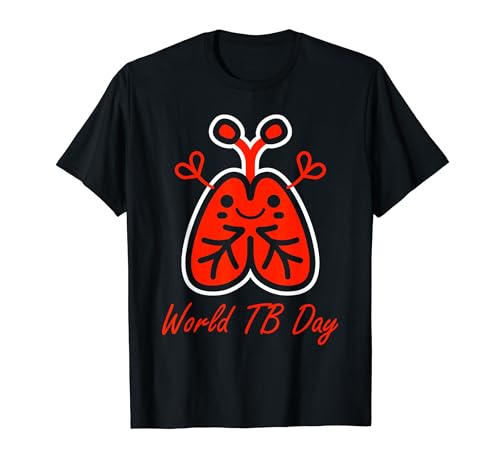 Tuberculosis awareness Support red World Tuberculosis Day T-Shirt
