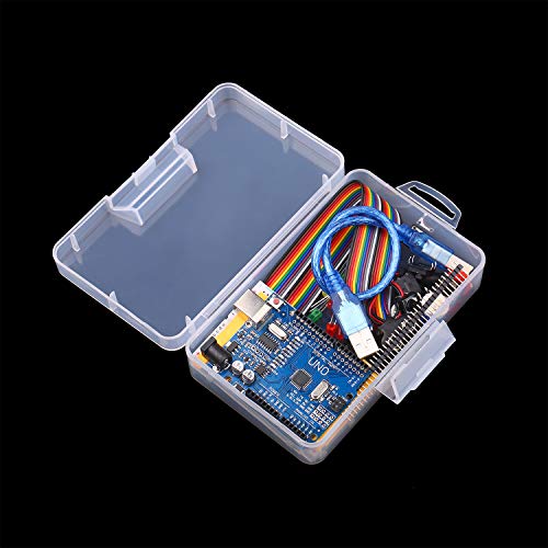Andoer Kit para iniciantes Kit de aprendizado para iniciantes com placa de ensaio LED Jumper Wire Bo