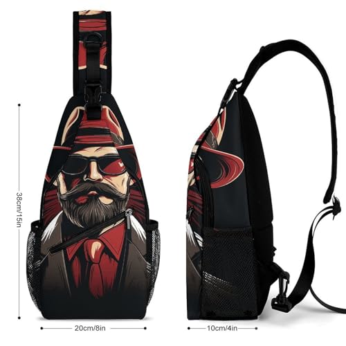 Bolso cruzado Black Beard para senderismo y uso casual miniatura 2