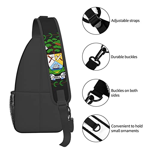 Mochila Bandolera Unisex Compacta Negra miniatura 6