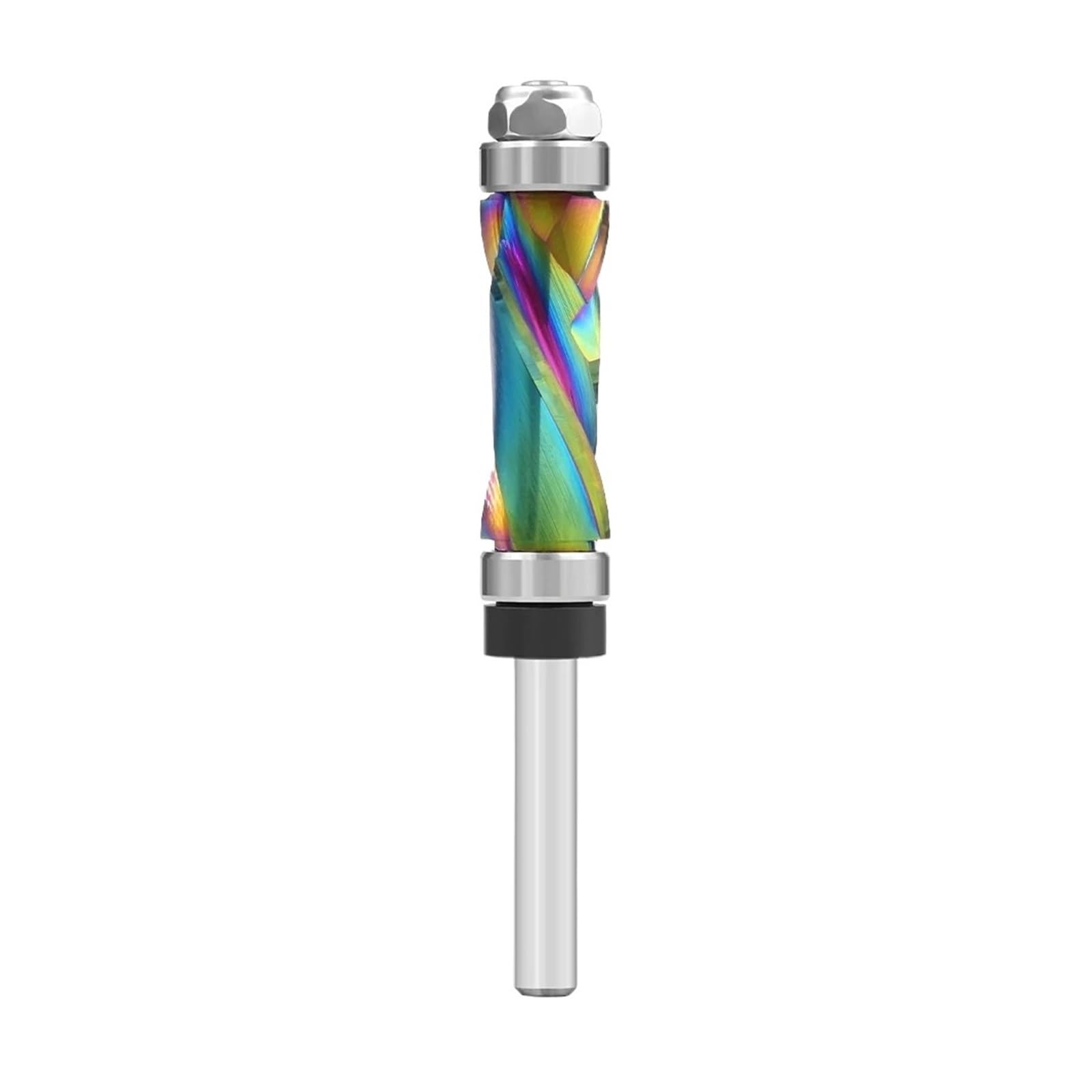 1pc 1/4" Shank Compression Flush Trim Router Bit for CNC Woodworking(6.35x12.7x25.4mm)