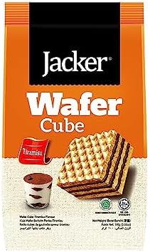 Jacker Wafer Cube Tiramisu, 100 g