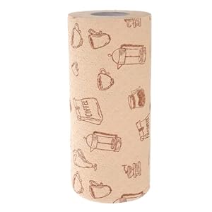 Garvalon Küchenpapier Kaffeemotive Saugfähig