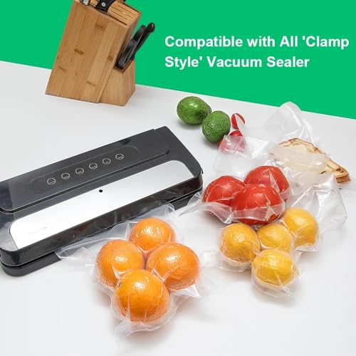 Image of FRESHWORLD Food Grade; BPA-Free; Microwaveable; Ready Vacuum Bags with 90 Micron Thickness | travel friendly | Airtight | space saver | storage bags (20 cms x 25 cms)