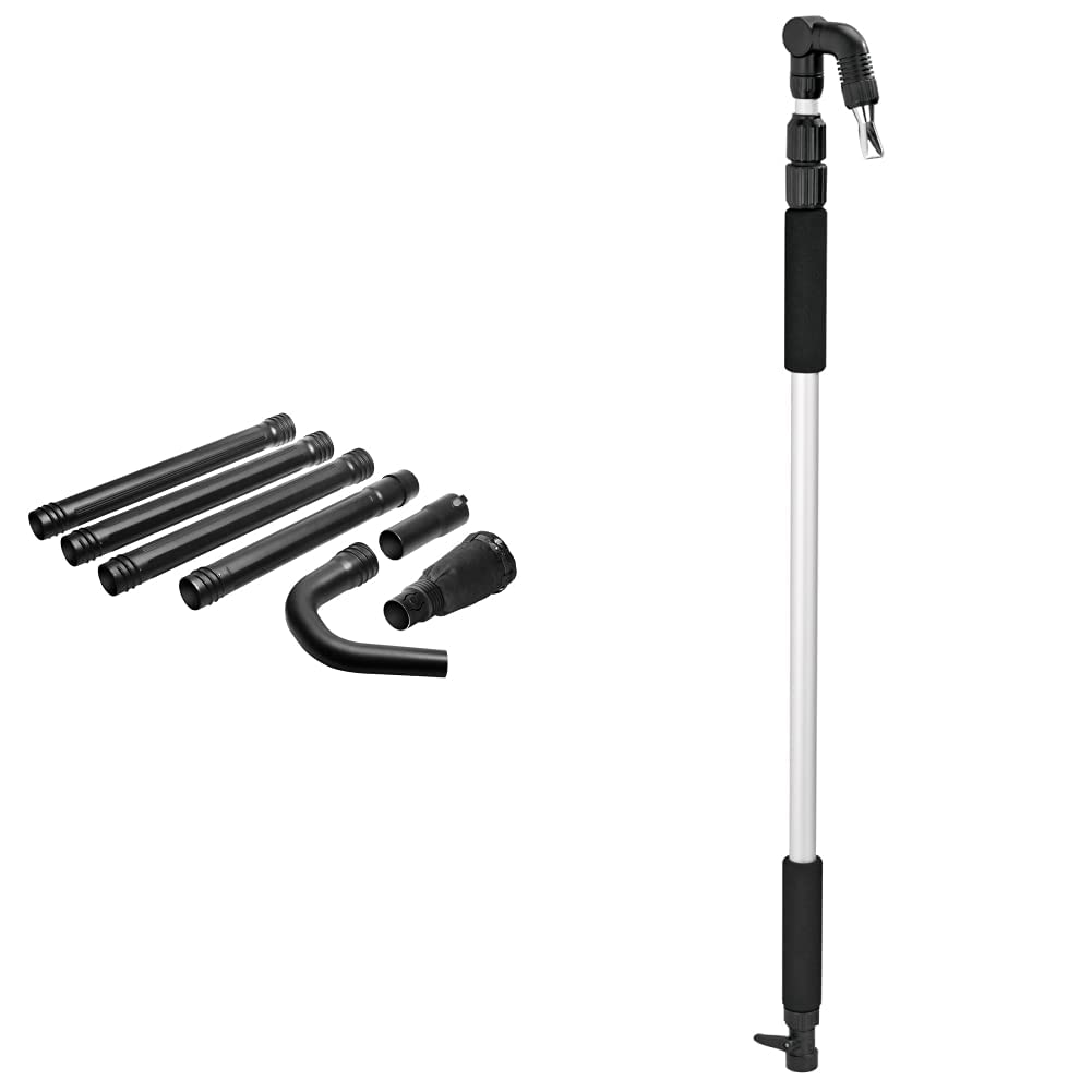 Photo 1 of WORX WA4092 Universal Gutter Cleaning Kit for Leaf Blowers & Orbit 58543 Telescoping Gutter Cleaning Wand, Silver Universal Fit Blowers Gutter Cleaning Kit Cleaning Kit + Cleaning Wand