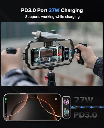 Image of ZIKE Z791C Magnetic Portable SSD 512 GB, External SSD Built-in Fan, 4K 120fps ProRes Video Recording, USB 3.2 Gen2 up to 990 MB /s, Supports PD3.0 Port 27 W Charging Compatible with iPhone 16 /15