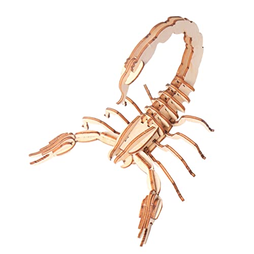 JOINPAYA Adornos De Insectos De Madera DIY Rompecabezas para De Madera para Maquetas Color Natural Mediano