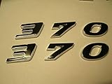 370 CUBIC INCH ENGINE ID EMBLEMS SET OF 6 NUMBERS BLACK