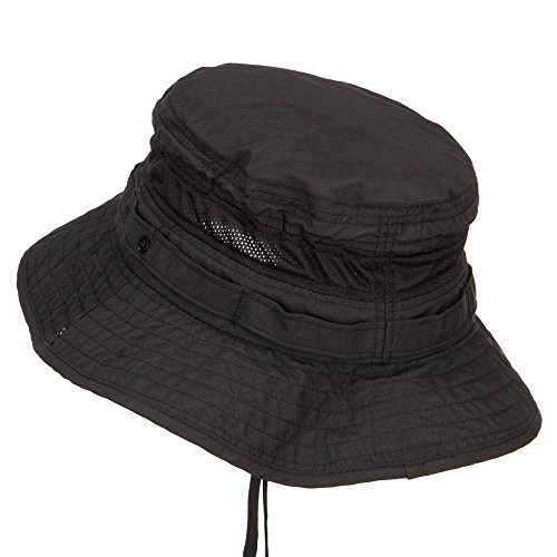 Mega Cap Big Size Talson UV Boonie Hat - Black XL
