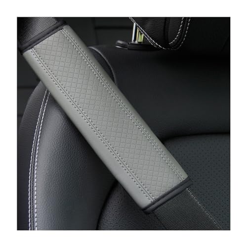 Image of Osilly Car Seat Belt Pads, 2 Pack Fiber Leather Seatbelt Shoulder Strap Covers, More Comfort Driving & Protect Your Neck, Universal Safety Strap Cover for Auto SUV Truck Airplane Backpack (Gray)