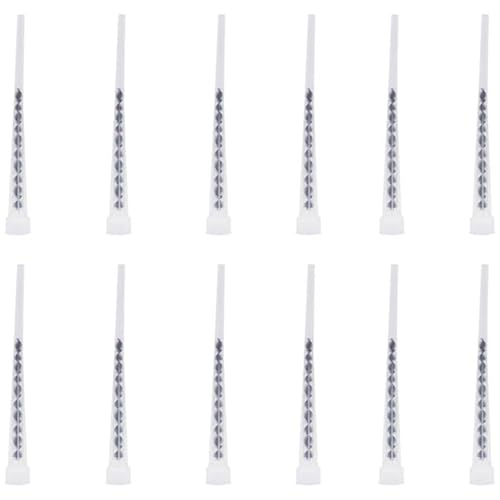 bricoleva.it Grifo mezclador para anclaje químico bicomponente – Boquilla de repuesto universal con mezclador (12 unidades)