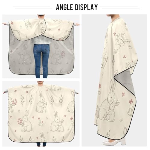 Capa impermeable para cortar cabello estilo profesional miniatura 5