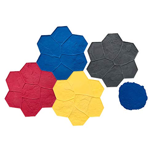 Original Random Stone Concrete Stamp Set by Walttools (8 Piece)