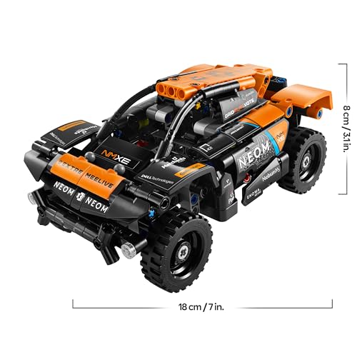 Technic NEOM McLaren Extreme E Race Car, Macchina Giocattolo Fuoristrada con Funzione Pull-Back, Giochi per Bambini e Bambine da 7 Anni Fan dei Modellini di Auto e Veicoli da Costruire 42166 - Lego - Immagine 5