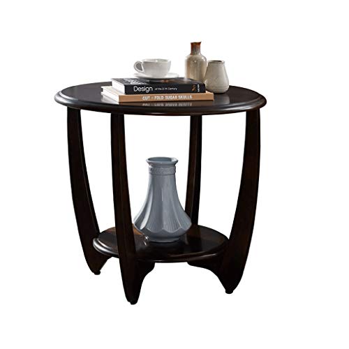 Side Table Sofa Side Solid Wood Corner Balcony Small Round Table Round