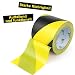 BOMEI PACK Warnklebeband Gelb Schwarz Warnband Gefahr Warnung PVC Für Bodenkennzeichnungen 33m (100mmx33m)