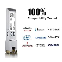HiFiber 2er-Pack 1000Base-T SFP auf RJ45 Ethernet Kupfer Transceiver Modul – Ansicht 6