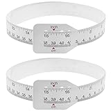 AYLIFU Plastic Baby Head Circumference Tape, White Baby Head Circumference Measuring Ruler, arm Circumference PP Baby, Child Head Circumference Ruler 60cm 24 inches Long (2 PCS)