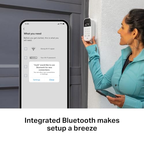 Chamberlain VKP1-MYQ Smart Garage Door Video Keypad With Wide-Angle Camera,Customizable Pin Codes,And Smartphone Control–Take Charge Of Your Garage Access Works With Chamberlain, Liftmaster And Craftsman Openers,White thumb #8