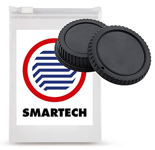 SMARTECH Bouchon pour Canon EOS : Cache Arrière Objectif + Boitier, Monture Appareil Photo EF EF-S Cover
