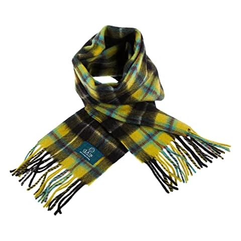 Clans of Scotland - 100% Pure Lambswool Scottish Clan Tartan Scarf- 100% Wool - Pure Wool Tartan Scarf - In Various Tartans - Perfect for Men and Women - 12x60 Inches (CORNISH NATIONAL) Cover