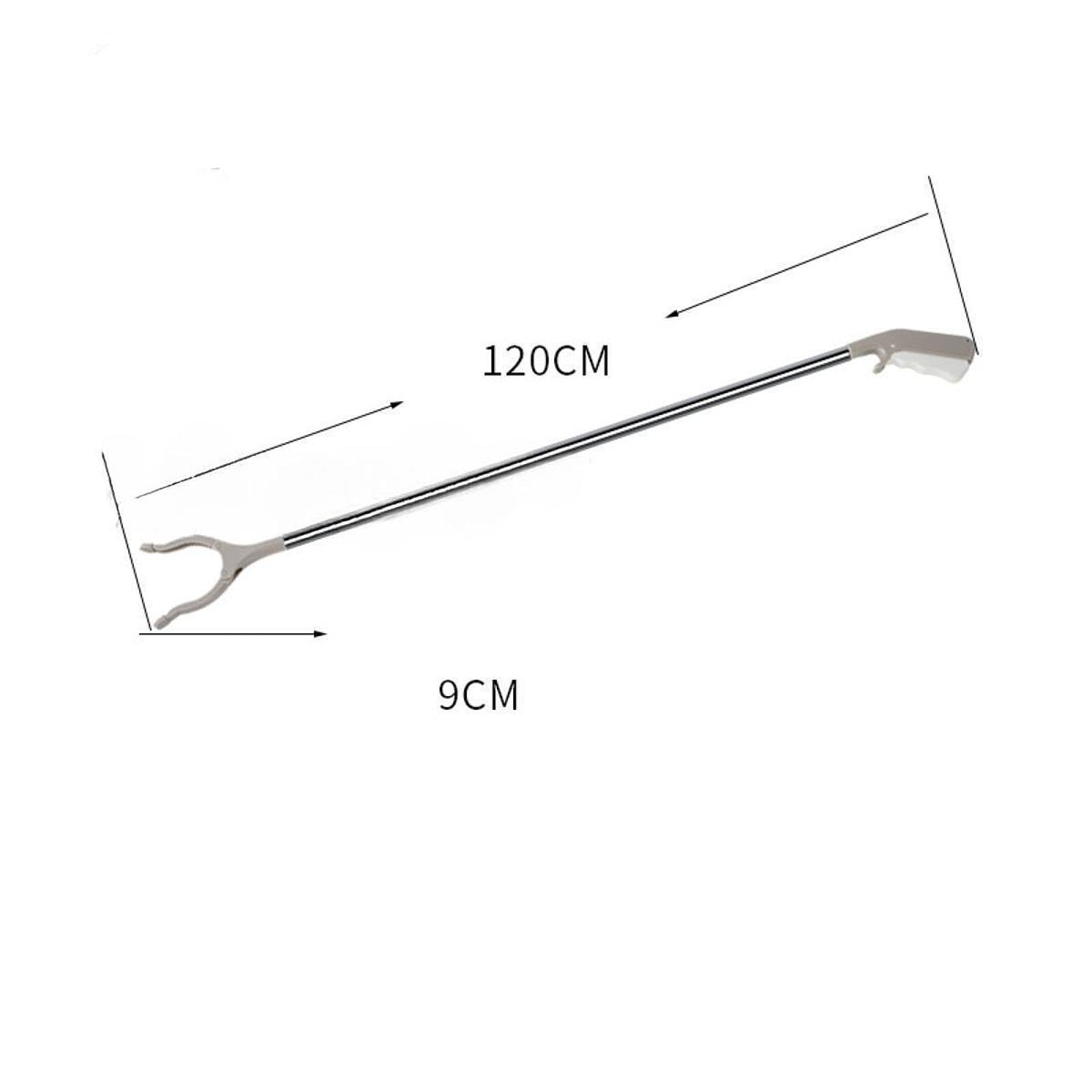 Pince à Déchets Ramasseur D'Ordures Poignée Ergonomique Outil D'Assistance Pince Robuste Adaptée à Ménage Collecte de Déchets Camping Bureau, 120cm