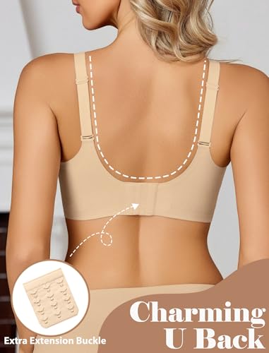 Avidlove Bras for Women No Underwire Seamless Bralettes Wireless Push Up Scalloped Full Coverage Comfortable Everyday Bra4