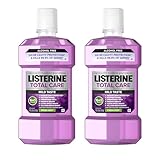 Listerine Total Care Alcohol-Free Anticavity Mouthwash, 6 Benefit Fluoride Mouthwash for...