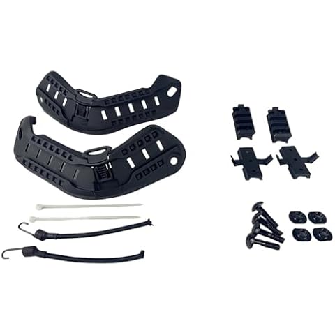 H World Shopping Airsoft Paintball Military Side Rail Set Guide Accessories for MICH Helmet (Black) Cover