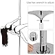 Roluck Pole Dance Tanzstange, 45 mm Durchmesser Einstellbare Länge Professional Stangentanz Set, Tragbar Abnehmbar Tabledance Strip Stange mit Statisch + Spinning-Funktion Roluck…
