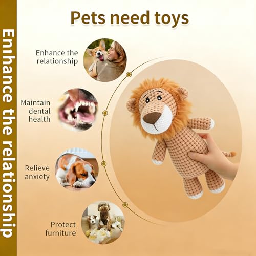 Juguete de peluche interactivo para perros pequeño y mediano miniatura 7