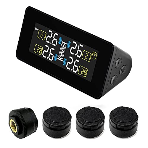 TPMS sistema de monitoreo evita reventones en autocaravanas con alarma de presión 8 bar