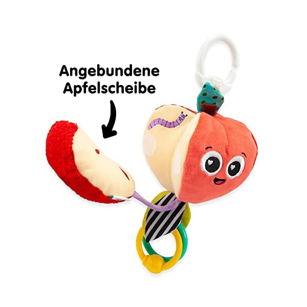 LAMAZE Archer The Apple, Clip on Pram and Pushchair Newborn Baby Toy, Sensory Toy for Babies with Colours and Sounds… – Bild 6