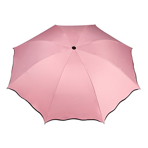 Sakura Umbrella-Windproof Anti Rain/Sun,Cherry Blossom Folding Umbrella (Pink) #TOP4