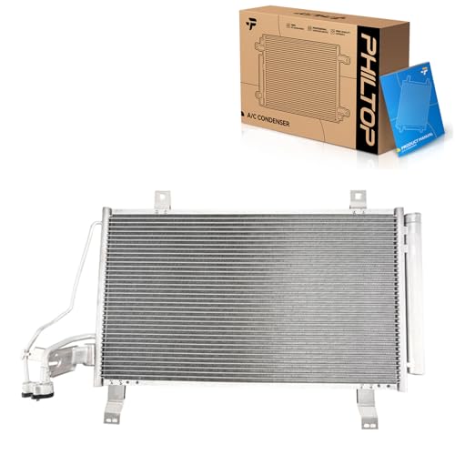 PHILTOP Air Conditioning A/C Condenser Compatible with Mazda CX-5 2013-2022 with Receiver Drier Replace# 74189